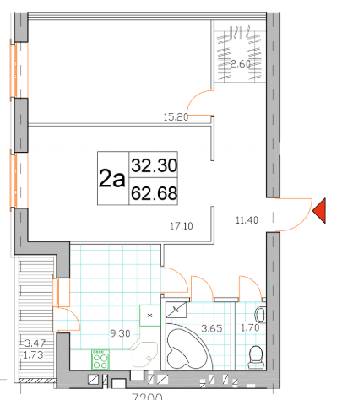 2-кімнатна 62.68 м² в ЖК Саме Той від 14 500 грн/м², смт Немешаєве