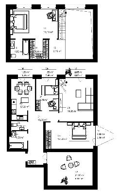 Двухуровневая 122.44 м² в ЖК City Lake от застройщика, с. Шевченково