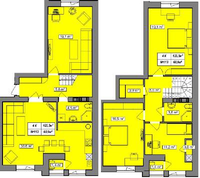 Дворівнева 125.5 м² в ЖК Гудвіл від 23 000 грн/м², с. Хотів