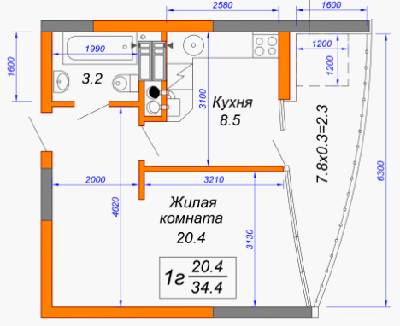1-кімнатна 34.4 м² в ЖК Атріум від забудовника, м. Ірпінь