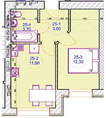 1-кімнатна 31.8 м² в ЖК Renome від 22 550 грн/м², м. Ірпінь