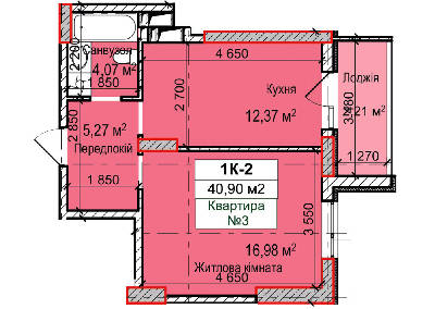 1-кімнатна 40.9 м² в ЖК Вишгород Сіті Парк від 16 300 грн/м², м. Вишгород