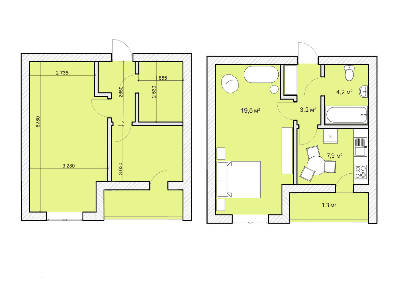 1-комнатная 36.1 м² в ЖК Покровский Двор от 17 500 грн/м², пгт Чабаны