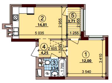 1-комнатная 38.31 м² в ЖК Варшавский Плюс от 18 950 грн/м², Киев