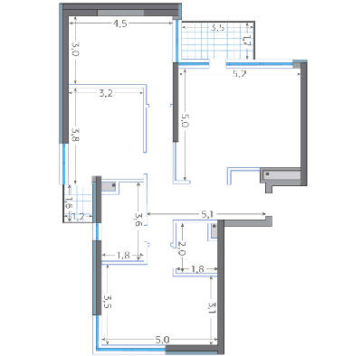 3-комнатная 96.42 м² в ЖК Заречный от 25 150 грн/м², Киев