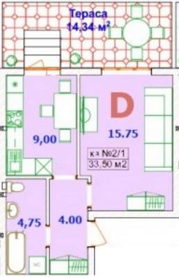 1-кімнатна 33.5 м² в ЖК LikeHouse від забудовника, смт Ворзель