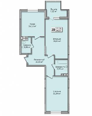 2-комнатная 94.57 м² в ЖК по ул. Ю. Кондратюка от 20 000 грн/м², Киев