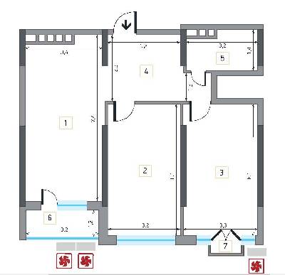 2-комнатная 83.31 м² в ЖК Victory V от 33 500 грн/м², Киев