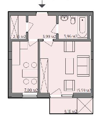 1-кімнатна 34.75 м² в ЖК на вул. Варшавська, 201А від 33 800 грн/м², Львів