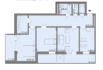 3-комнатная 87.97 м² в ЖК на ул. Варшавская, 201А от 18 500 грн/м², Львов