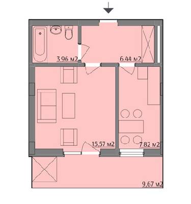 1-кімнатна 36.51 м² в ЖК на вул. Варшавська, 201А від 33 800 грн/м², Львів