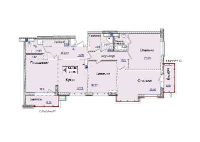 4-комнатная 143.83 м² в ЖК Новопечерские Липки от 34 390 грн/м², Киев