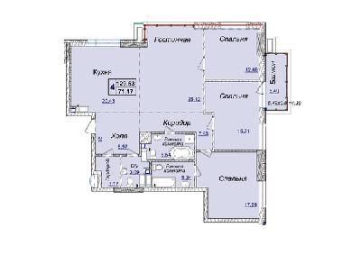 4-кімнатна 129.53 м² в ЖК Новопечерські Липки від 34 390 грн/м², Київ