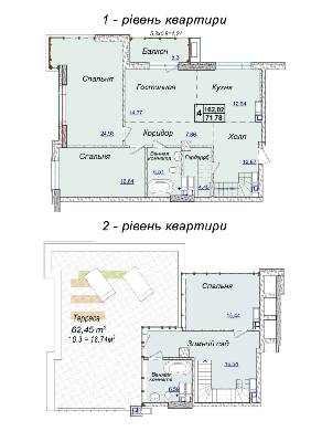 4-комнатная 162.02 м² в ЖК Новопечерские Липки от 34 390 грн/м², Киев