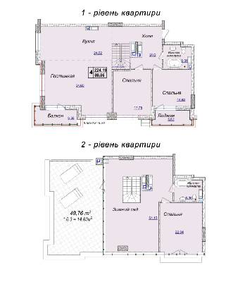 4-кімнатна 224.19 м² в ЖК Новопечерські Липки від 34 390 грн/м², Київ