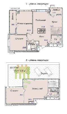 4-комнатная 169.5 м² в ЖК Новопечерские Липки от 34 390 грн/м², Киев