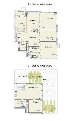 Двухуровневая 195.51 м² в ЖК Новопечерские Липки от 34 390 грн/м², Киев