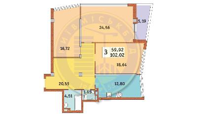 3-комнатная 102.02 м² в ЖК Costa fontana от 39 930 грн/м², Одесса