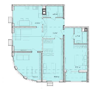 3-кімнатна 101.12 м² в ЖК Modern від 20 700 грн/м², Одеса