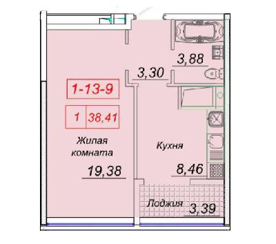 1-комнатная 38.41 м² в ЖК Сорок четвертая жемчужина от 23 400 грн/м², Одесса