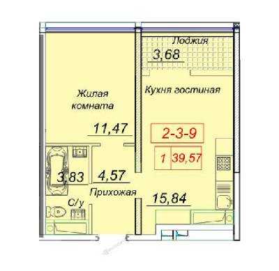 1-комнатная 39.57 м² в ЖК Сорок четвертая жемчужина от 23 400 грн/м², Одесса