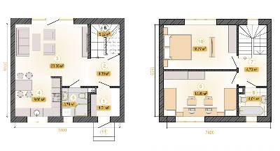 Таунхаус 92 м² в Таунхауси Каскад від 11 848 грн/м², с. Іванковичі