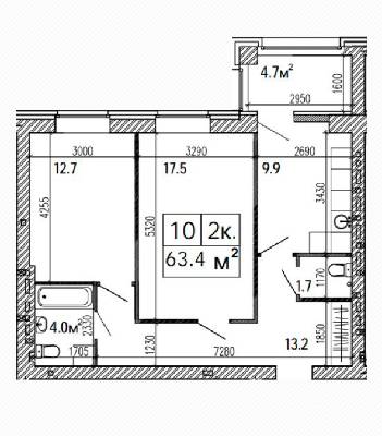 2-кімнатна 63.4 м² в ЖК Suncity від 17 000 грн/м², Дніпро