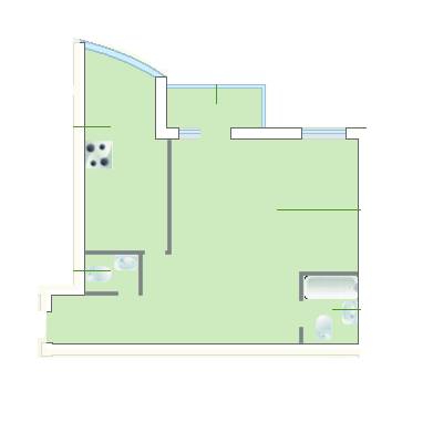 1-комнатная 75.4 м² в ЖК Пихтовый от 20 500 грн/м², Днепр