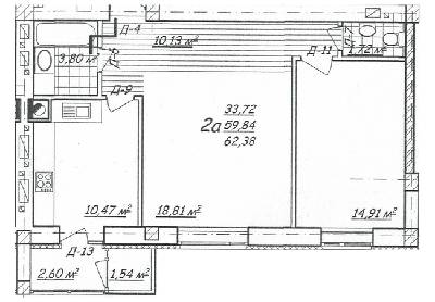 2-комнатная 62.38 м² в ЖК на ул. Замарстыновская, 162-164 от застройщика, Львов