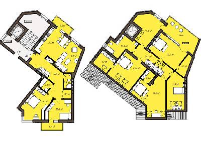 Дворівнева 264.96 м² в ЖК на вул. Черемшини, 29 від 30 150 грн/м², Львів