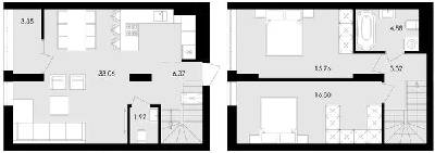 Двухуровневая 85.46 м² в ЖК Avalon Flex от 25 000 грн/м², Львов