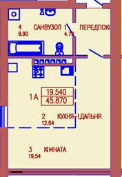 1-комнатная 45.87 м² в ЖК Солнечный от застройщика, Ивано-Франковск