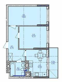 2-кімнатна 66.65 м² в ЖК Garant City від 22 250 грн/м², м. Трускавець