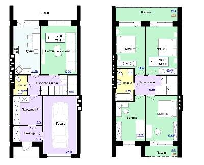 Таунхаус 153.55 м² в КМ Затишне від забудовника, Хмельницький