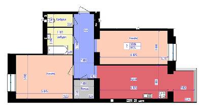 2-комнатная 81.74 м² в ЖК ForRest от 12 000 грн/м², Луцк