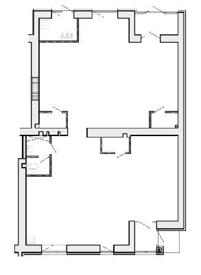 Помещение свободного назначения 136.32 м² в ЖК Супернова от 14 800 грн/м², Луцк