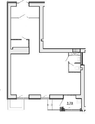 Помещение свободного назначения 79.57 м² в ЖК Супернова от 14 800 грн/м², Луцк