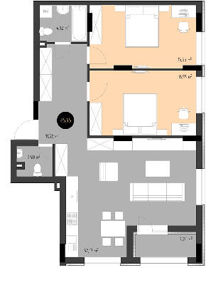 3-кімнатна 85.04 м² в ЖК White Tower від 23 161 грн/м², Кропивницький