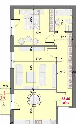 2-кімнатна 63.8 м² в ЖК Сольво від 17 200 грн/м², м. Свалява