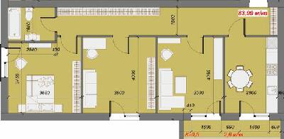 3-комнатная 83.99 м² в ЖК Сольво от 14 100 грн/м², г. Свалява