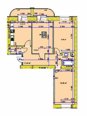 3-кімнатна 79.11 м² в ЖК на вул. Стрілецька, 1 від 9 400 грн/м², Чернігів