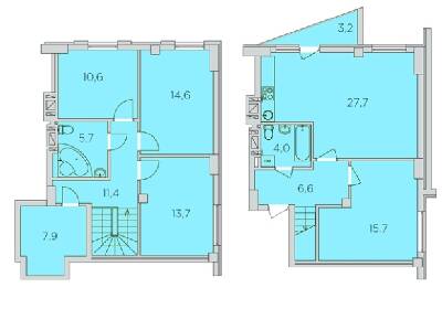 Двухуровневая 118.8 м² в ЖК 360 от 19 150 грн/м², Ровно