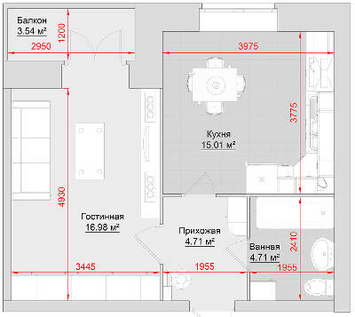 1-кімнатна 45 м² в ЖК на вул. Троїцька, 74 від 17 850 грн/м², м. Кременчук