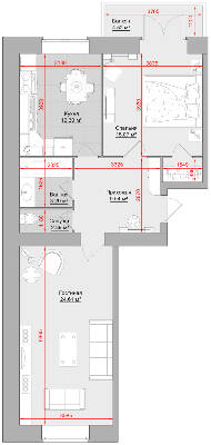 2-кімнатна 75 м² в ЖК на вул. Троїцька, 74 від 17 600 грн/м², м. Кременчук