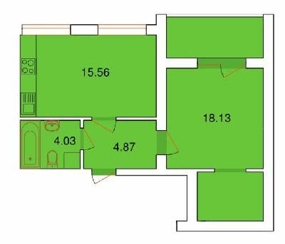 1-комнатная 44.22 м² в ЖК Рідний Дім от 18 850 грн/м², г. Винники