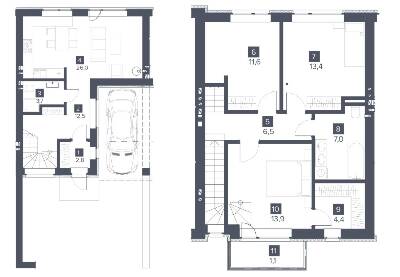 Коттедж 102.5 м² в КП Липові Роси от застройщика, с. Липники