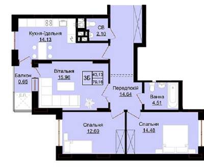 3-комнатная 79.16 м² в ЖК Baker Street от 13 000 грн/м², г. Новояворовск