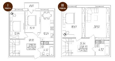 Дворівнева 118.71 м² в ЖК Британія Hall від 17 000 грн/м², Луцьк