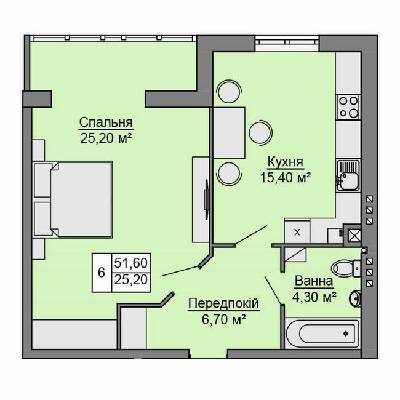 1-комнатная 51.6 м² в ЖК Сучасне житло от 15 000 грн/м², г. Сторожинец