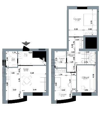 Дворівнева 97.97 м² в ЖК Bavaria City від 12 500 грн/м², с. Крюківщина